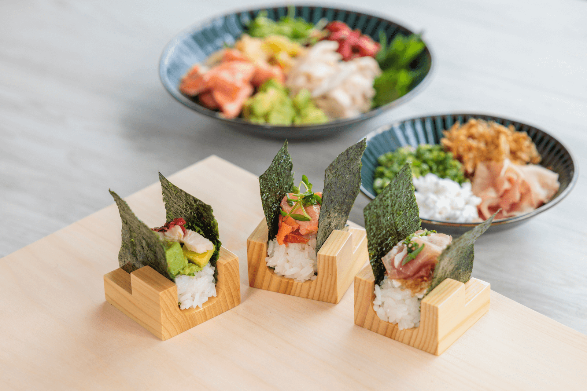 ご褒美おむすびのライブキッチン