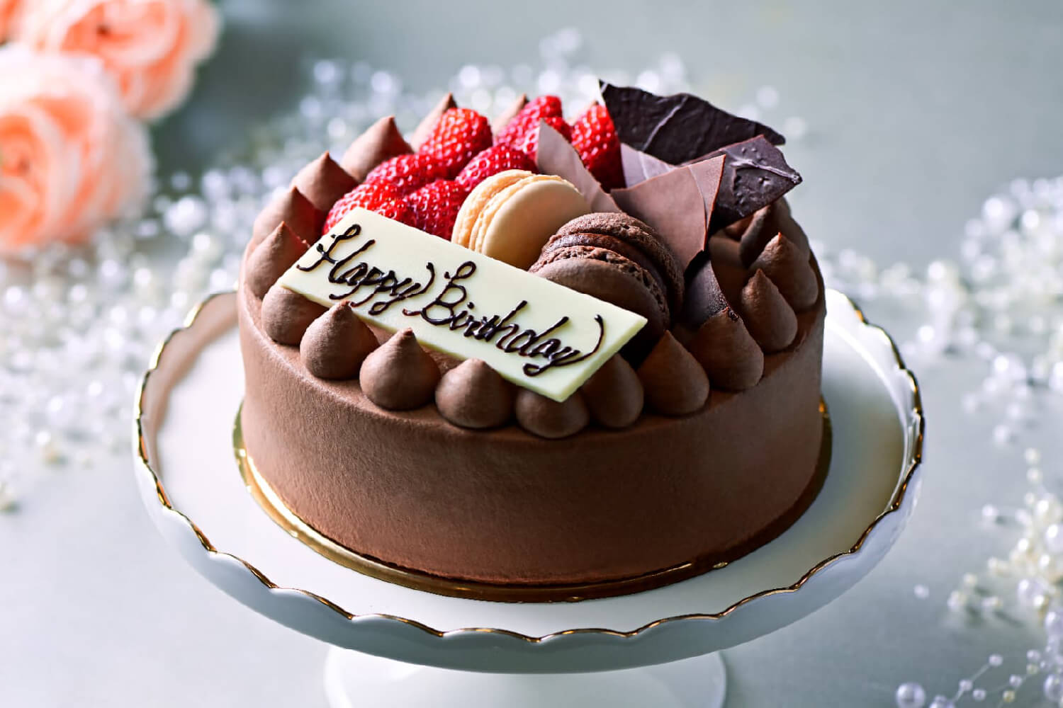 デコレーションチョコケーキ