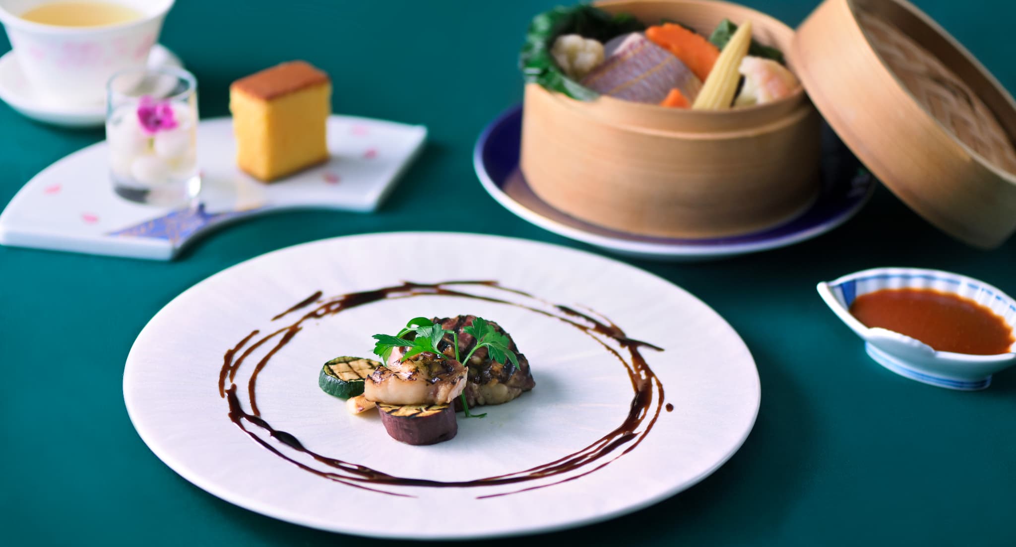 【夕朝食付き】長崎を詰め込んだディナーコース＆ウェルカムドリンク付き‐長崎浪漫‐